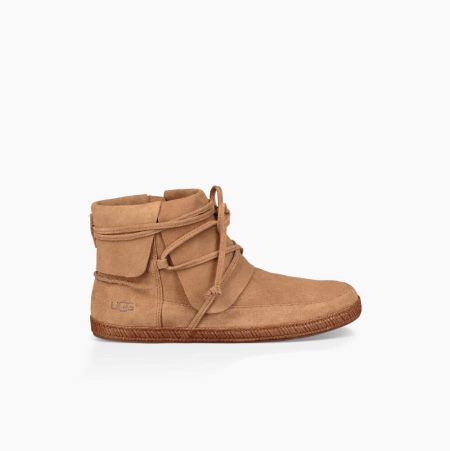 UGG Reid Moc Brown Boots for Women (IYJS87063)